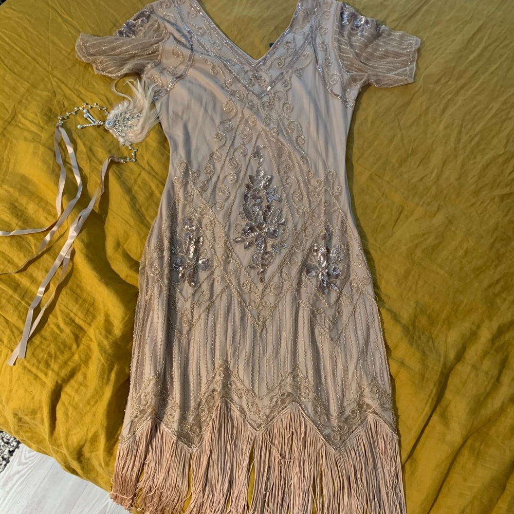 Beaded flapper dress
